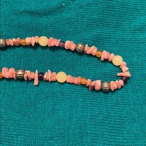 Rhodonite chip stone necklace>>Carolyn Pollack